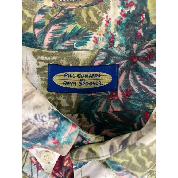 phil edwards‎ reyn spooner xl Hawaiian Cotton Button Up Shirt - Picture 5 of 6